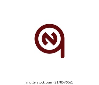 QN NQ logo design vector template