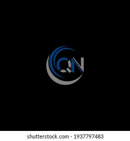 QN Unique abstract geometric vector logo design
