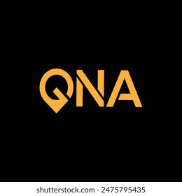 QNA Letter Initial Logo Design Template Vector Illustration