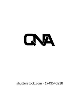 Original-Logo-Design für QNA-Buchstaben