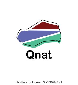 Qnat map.vector map of the Lebanon Country. Borders of for your infographic. Vector illustration design template