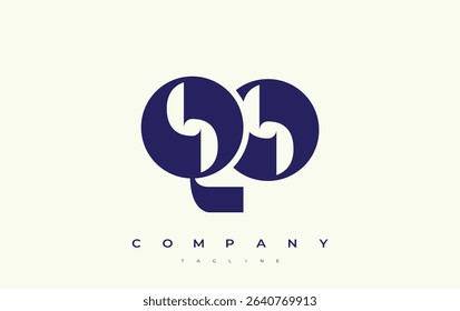 QO Abstract Geometric Logo Design. Modern and elegant logo design with simplistic typography elements, showcasing branding excellence.