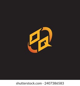 QO combination letter unique initials logo esport for gaming team, youtube, twitch