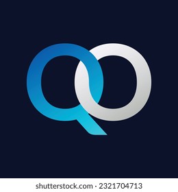 QO letter colorful logo in the circle. Vector Logo Illustration.