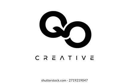 QO Letter Monogram Logo for Modern Creative Brand Identity