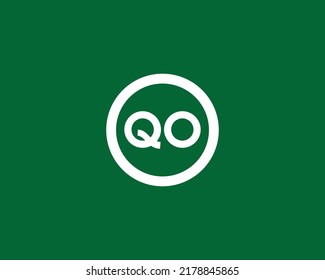 QO-Logo-Design, Vektorgrafik-Vorlage