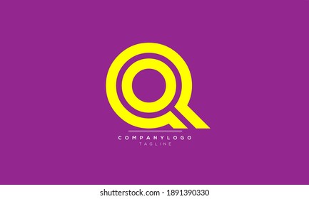 Abstrakte QO OQ-Initialen Monogramm-Buchstabensymbol-Alphabet Logo-Design