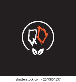 QO Simple Letters logo Vector