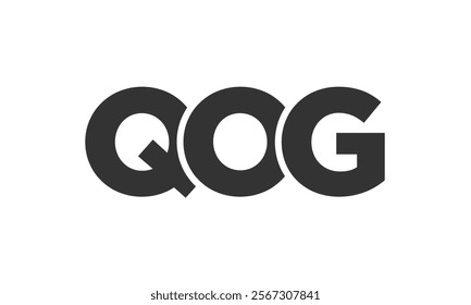QOG logo design template with strong and modern bold text. Initial based vector logotype featuring simple and minimal typography. Trendy company identity ideal for businesses brand presence.