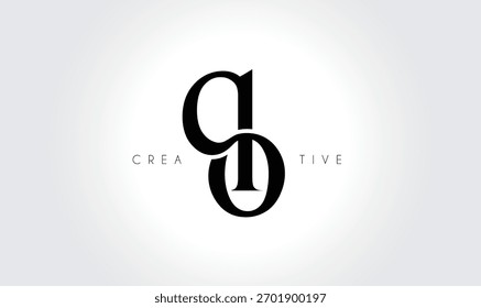 QOqo Elegant Serif Monogram Logo – Luxury Lowercase Typographic Lettermark for Modern Branding