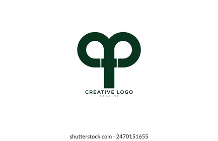 QP Abstract initial monogram letter alphabet logo design