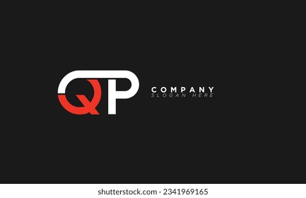 QP Alphabet letters Initials Monogram logo PQ, Q and P
