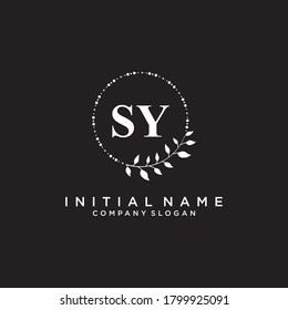 QP Beauty vector initial logo, handwriting logo of initial signature, wedding, fashion, jewerly, boutique, floral and botanical with creative template for any company or business.
