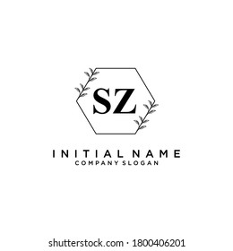 QP Beauty vector initial logo, handwriting logo of initial signature, wedding, fashion, jewerly, boutique, floral and botanical with creative template for any company or business.