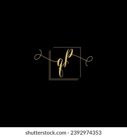 QP creative modern letters logo design template