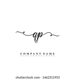 QP Initial beauty floral logo template