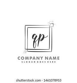 QP Initial beauty monogram logo vector