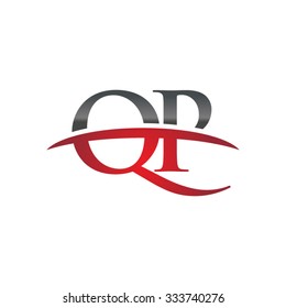 QP initial company red swoosh logo