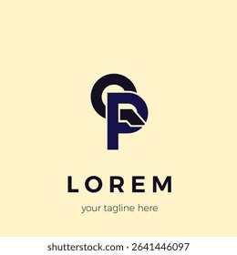 QP letter vector logo is good for business brand logo or others