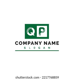 Diseño del logotipo QP. Ilustración de vectores con logotipo de letra QP - Vector