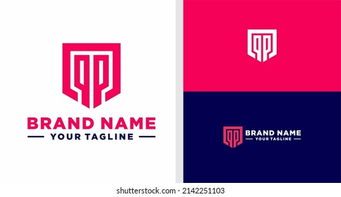 QP LOGO SHIELD STRONG EDITABLE