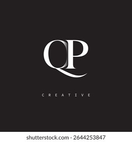 QP Monogram Logo Mínimo Marca de Letra Elegante para Luxo, Moda   Marcas criativas	
