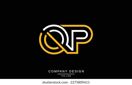 QP, PQ, Abstract Letters Logo Monogram