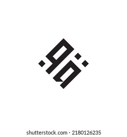 Logo de concepto geométrico abstracto QQ en diseño profesional de alta calidad que será mejor para el estilo de la calle