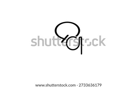 QQ ABSTRACT LETTER LOGO MONOGRAM
