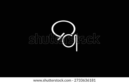 QQ ABSTRACT LETTER LOGO MONOGRAM