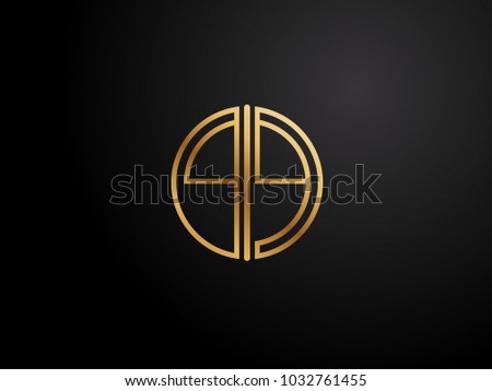 QQ circle shape gold color design