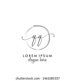 QQ Initial beauty monogram logo vector