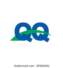 Qq Initial Overlapping Swoosh Letter Logo Stock Vector (Royalty Free ...