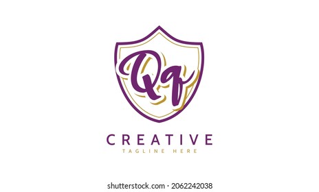Qq-Initialen, Logo-Vektorgrafik
