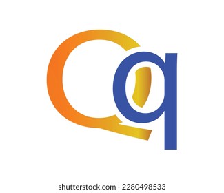 elemento de diseño de logotipo de letras Qq