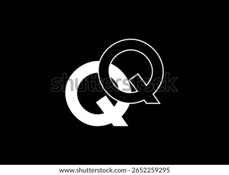 QQ letter logo design and monogram logo design