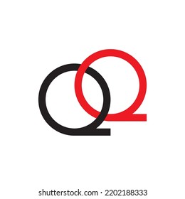 vector de diseño de logotipo de letras QQ