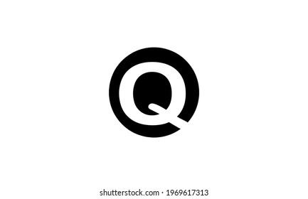 QQ letter logo . Q logo