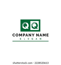 QQ Logo Design. QQ Letter Logo Vector Illustration - Vector