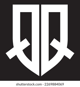 qq logo, qq double letter logo, qq letter logo