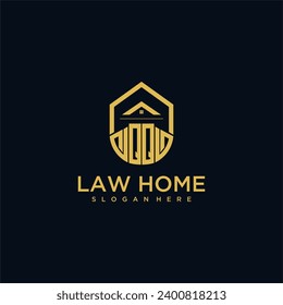 QQ-Monogramm-Anfangslogo für Lawinenbaum mit Design für Wohnbau