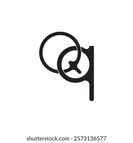 Qq monogram logo design vector icon