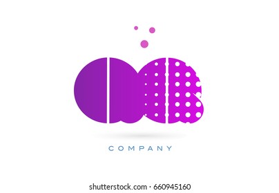 qq q q pink dots dotted letter logo alphabet creative company vector icon design template