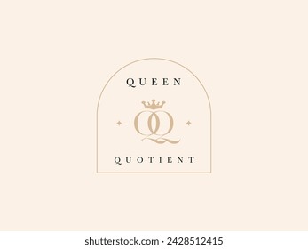 QQ Queen Quotient Lady Preneur Logo Template