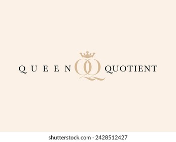 QQ Queen Quotient Lady Preneur Logo Template