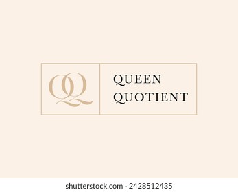 QQ Queen Quotient Lady Preneur Logo Template