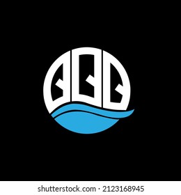 QQQ logo monogram isolated on circle element design template