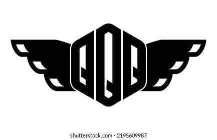 Qqq Threeletter Butterfly Iconic Logo Design Stock Vector (Royalty Free ...