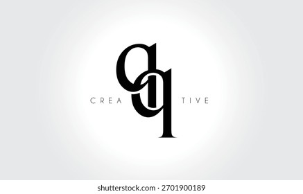QQqq Elegant Serif Monogram Logo – Luxury Lowercase Typographic Lettermark for Modern Branding