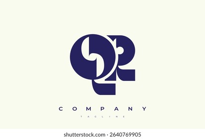 QR Abstract Geometric Logo Design. Modern and elegant logo design with simplistic typography elements, showcasing branding excellence.